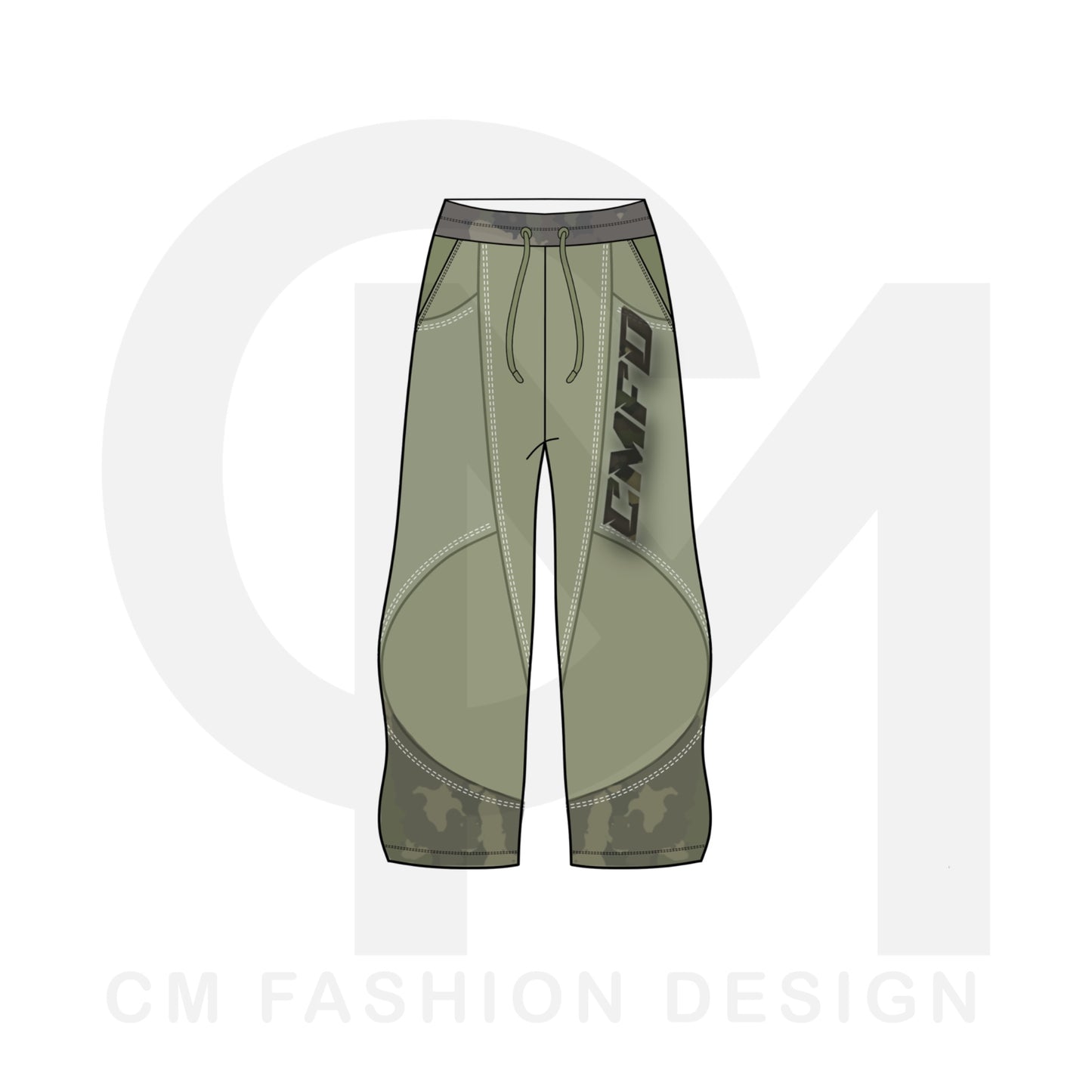 Oversized sweatpants mock-up