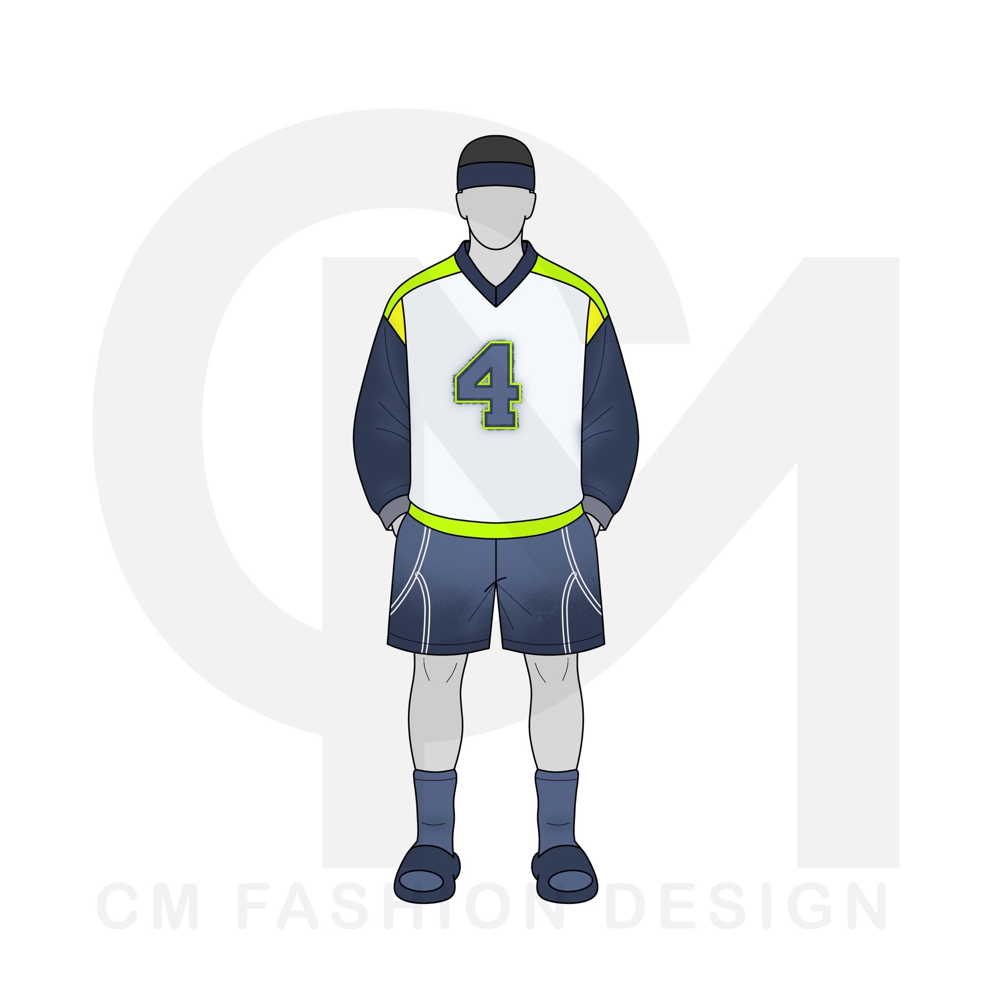 Crewneck fashion illustration 