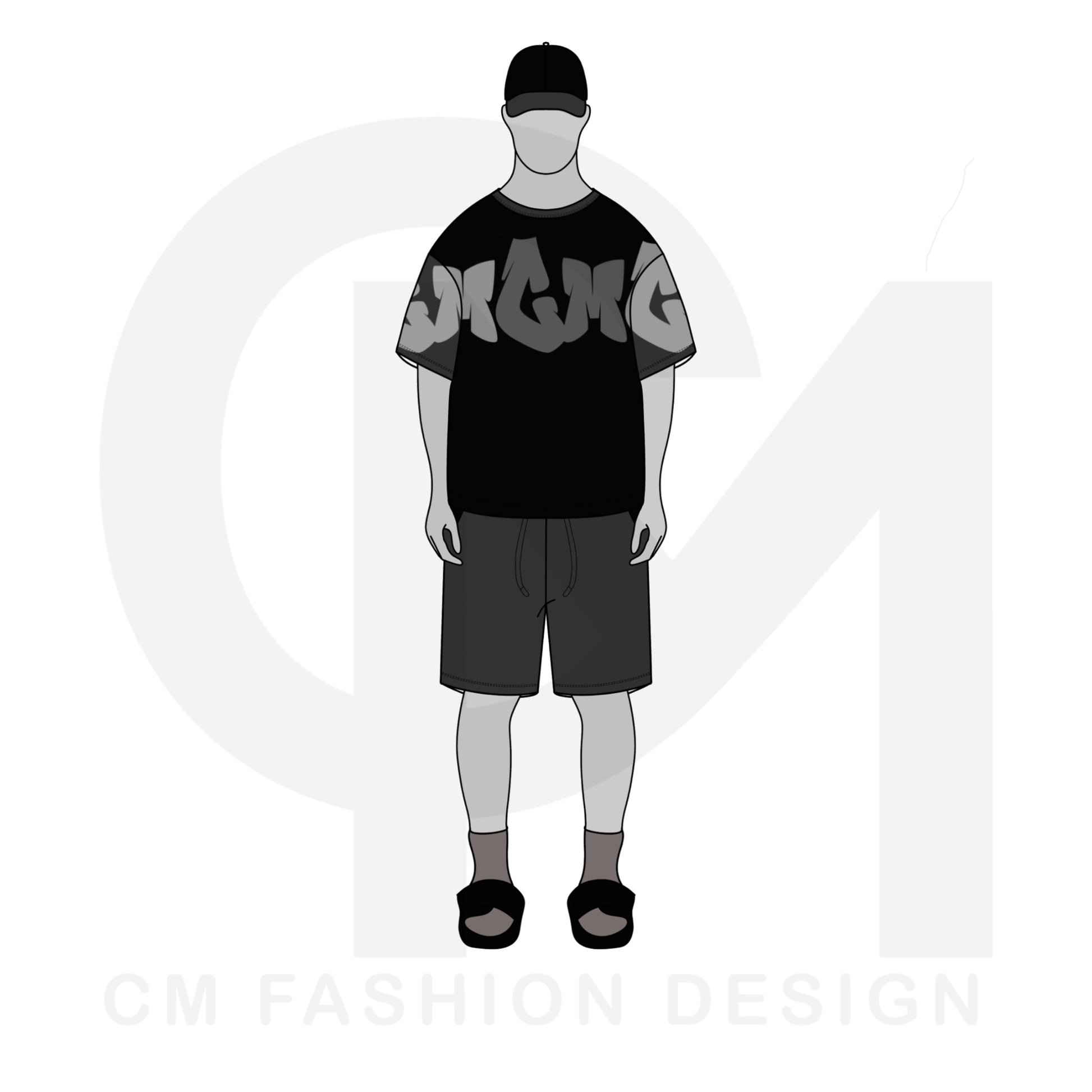 Shorts and t-shirt illustration 