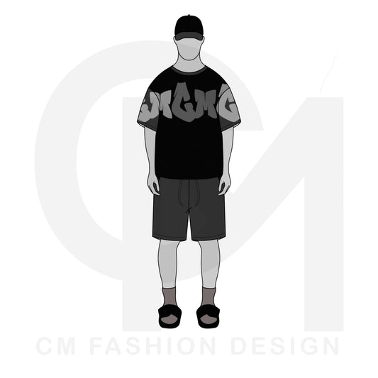 Shorts and t-shirt illustration 