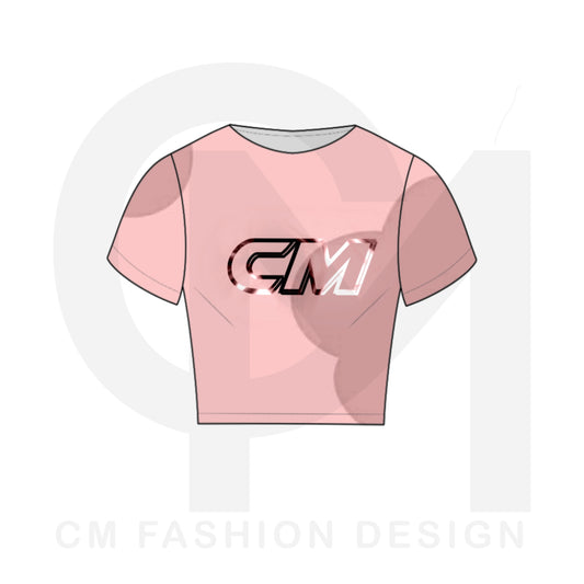 Women’s crop top mock-up 