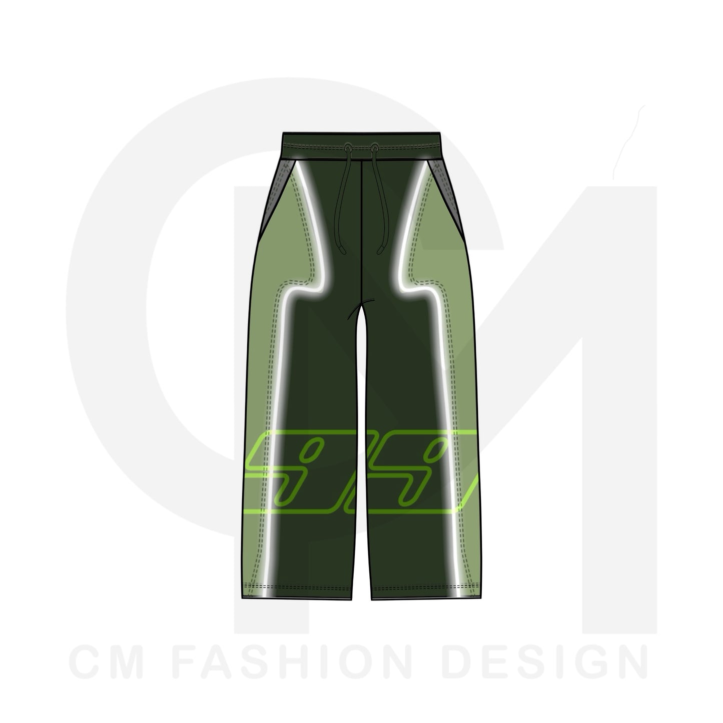 Tracksuit trouser pants mock-up 