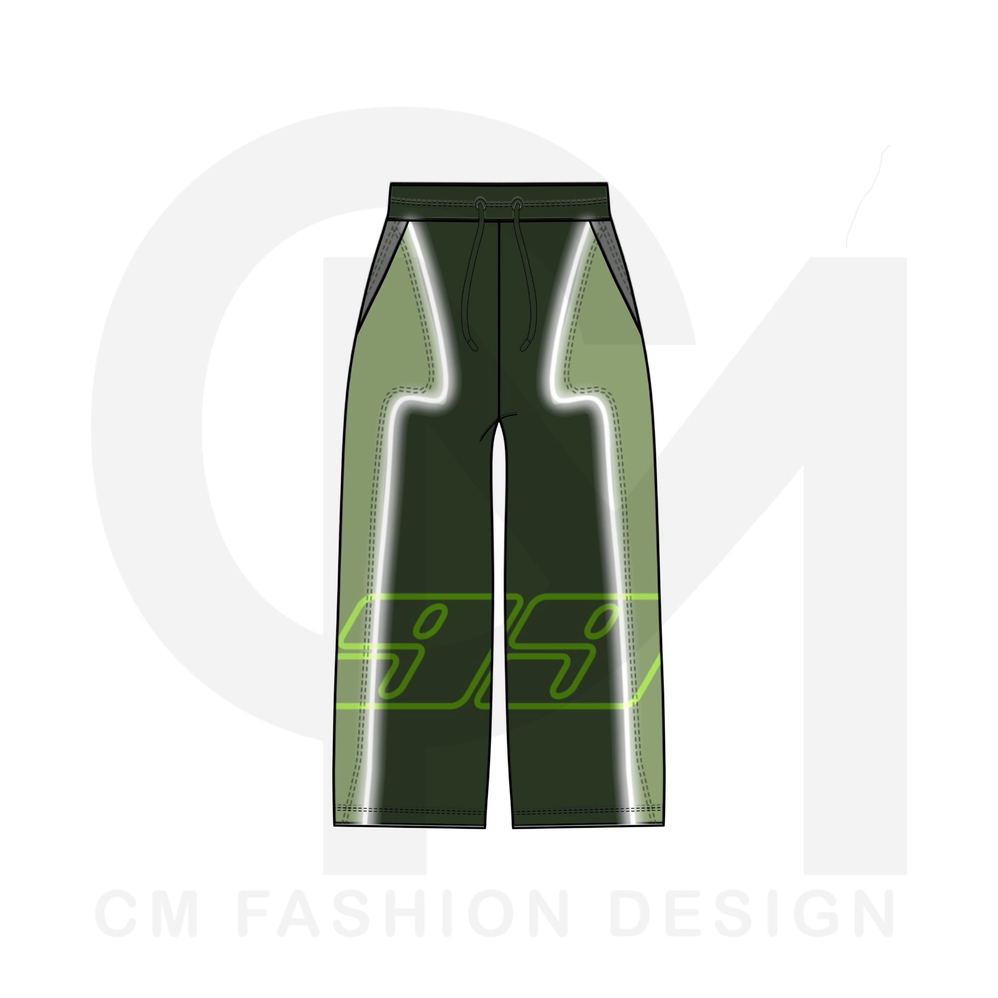 Tracksuit trouser pants mock-up 
