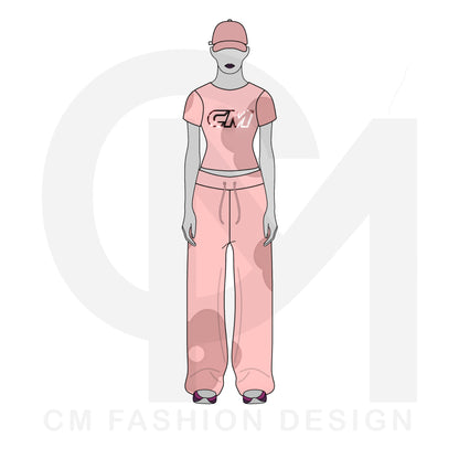 Women’s tracksuit illustration 