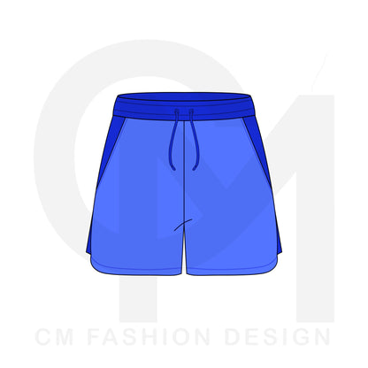 Men’s sports shorts mock-up 