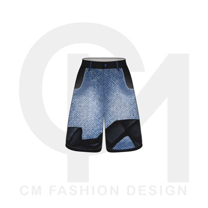 Three quarter shorts clothing mock-up 