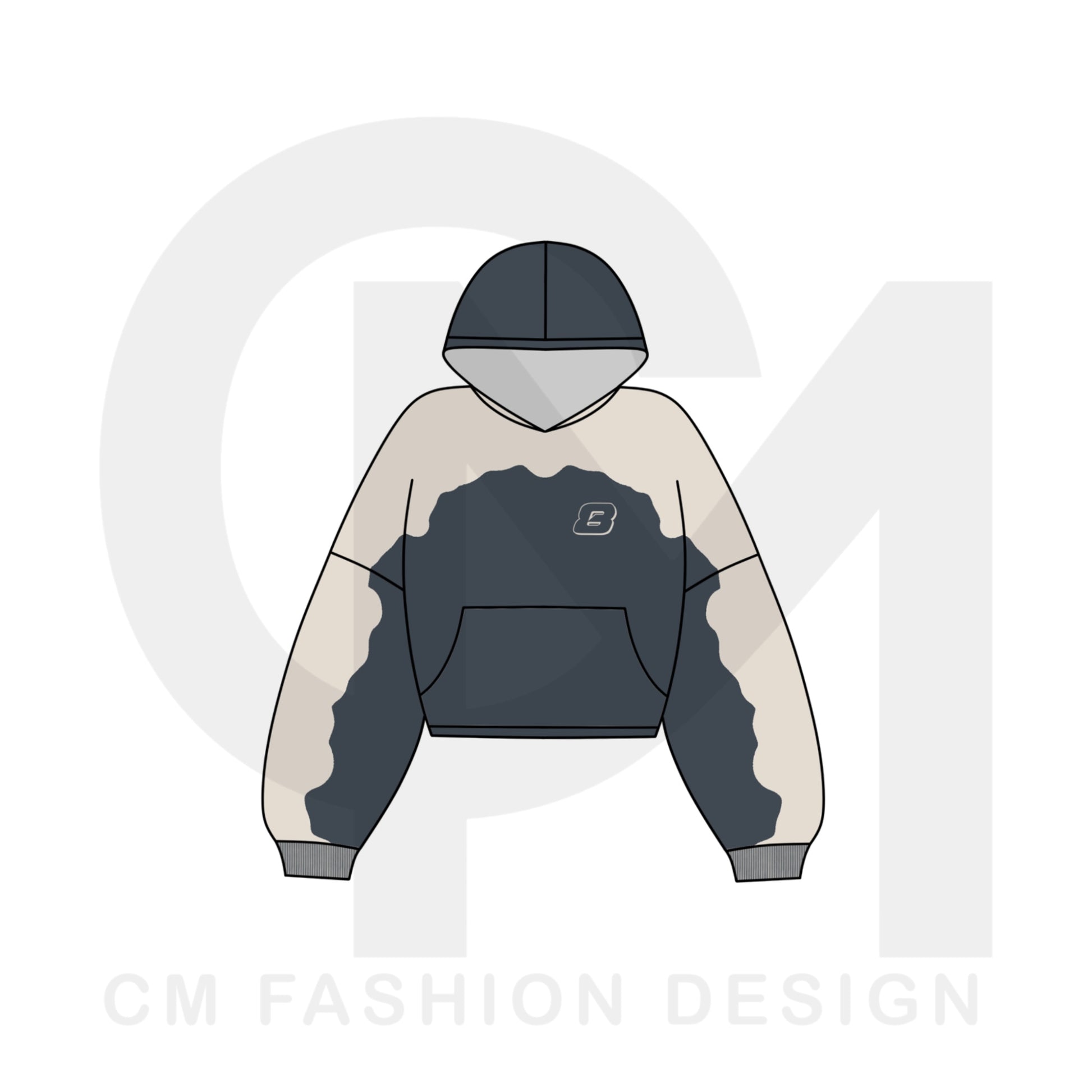 Oversized hoodie mock-ups 