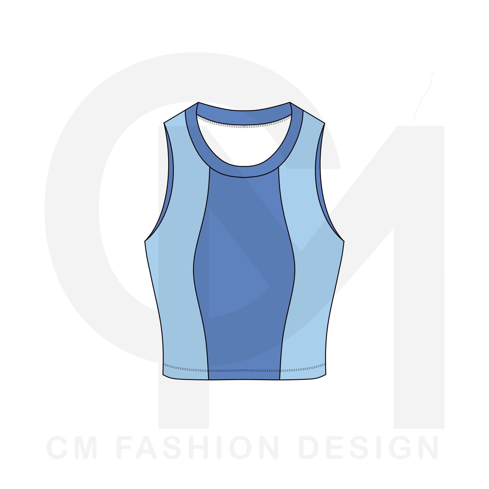 Women’s sports top mock-up 