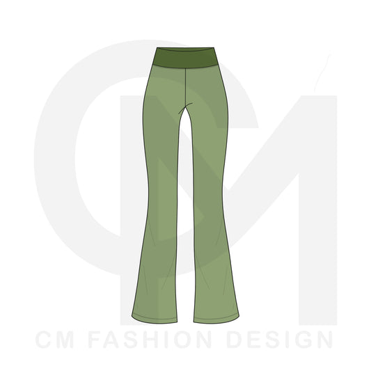 Women’s flare legging mock-up 