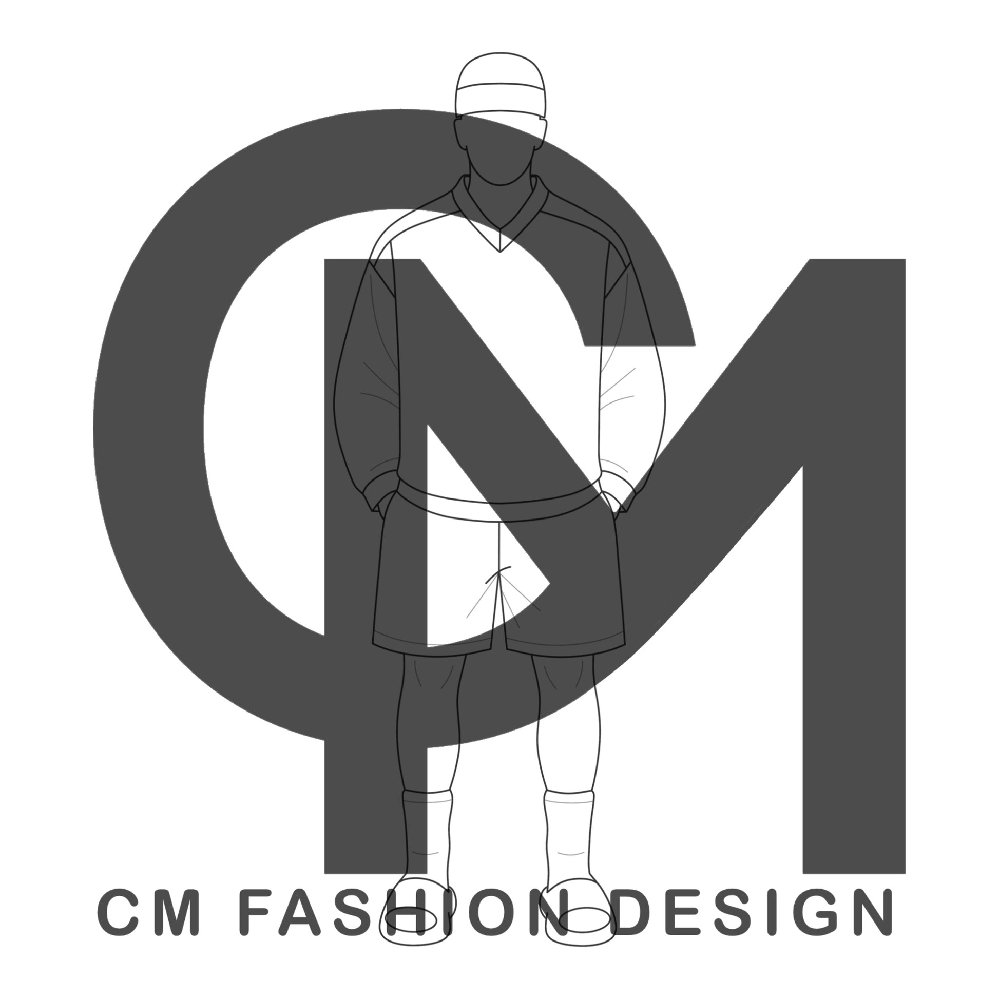 Crewneck fashion illustration 