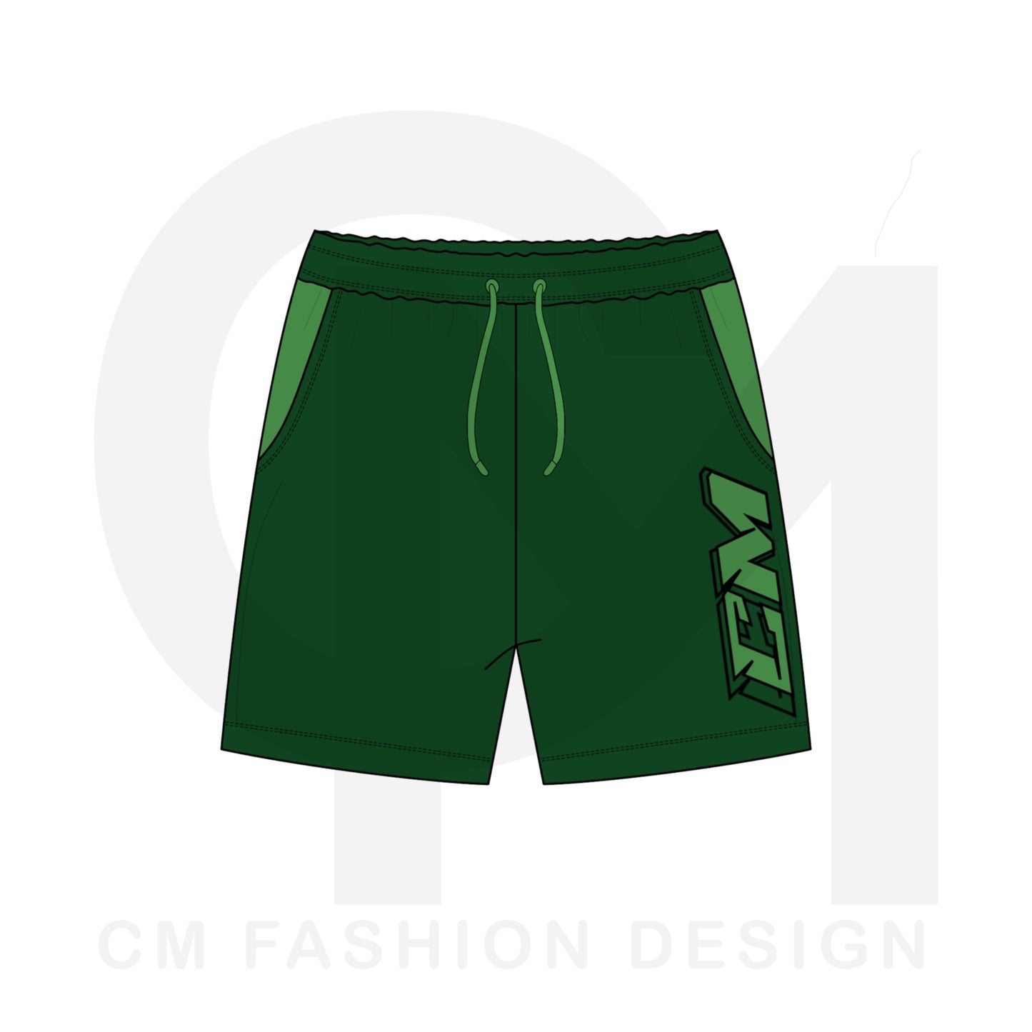 Men’s shorts clothing mock-ups 