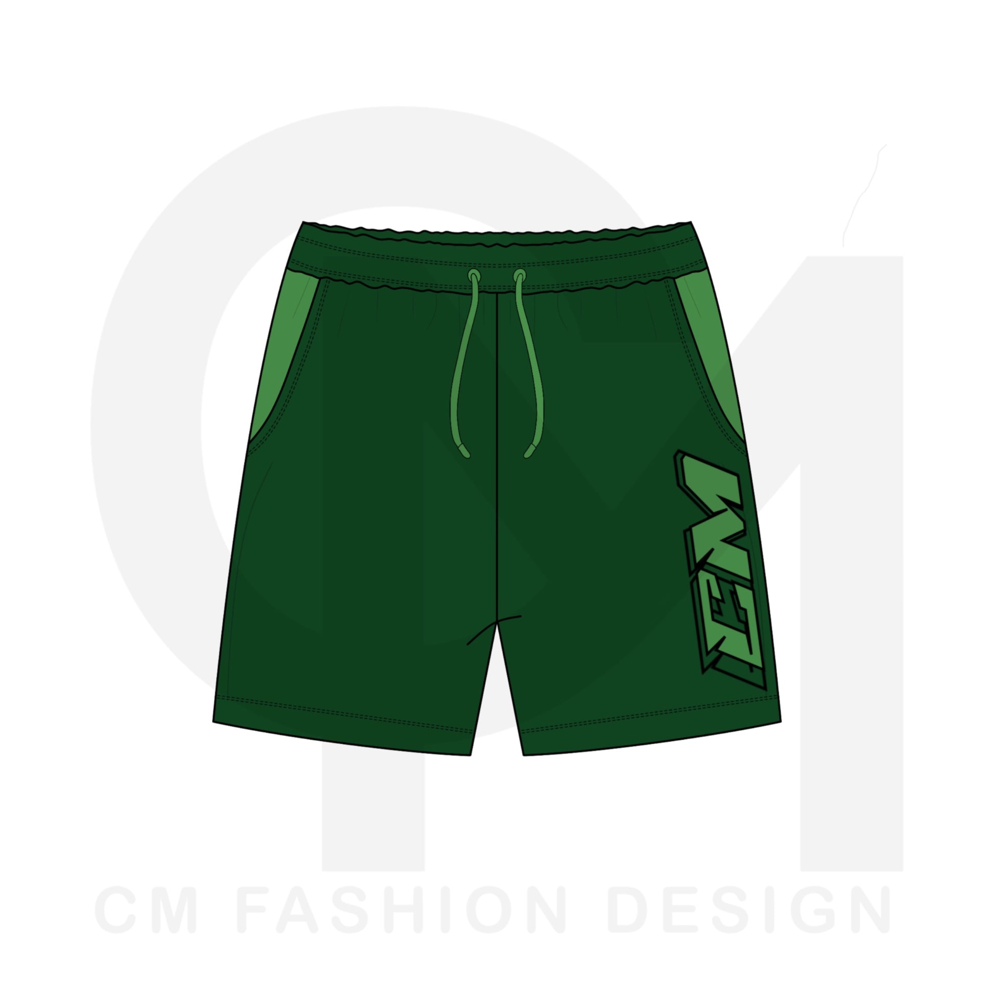 Men’s shorts clothing mock-ups 