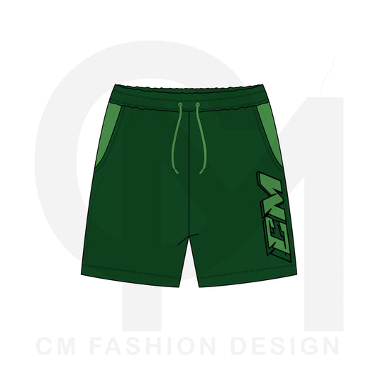 Men’s shorts clothing mock-ups 