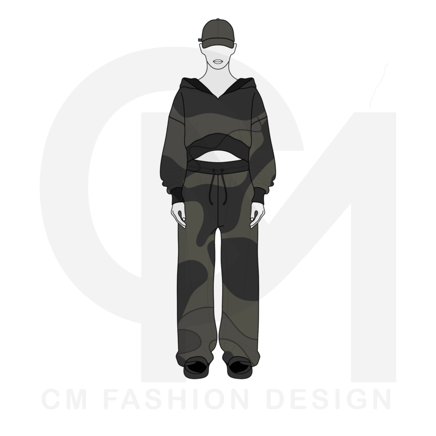 Women’s tracksuit illustration 
