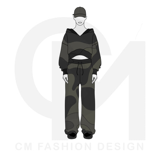 Women’s tracksuit illustration 