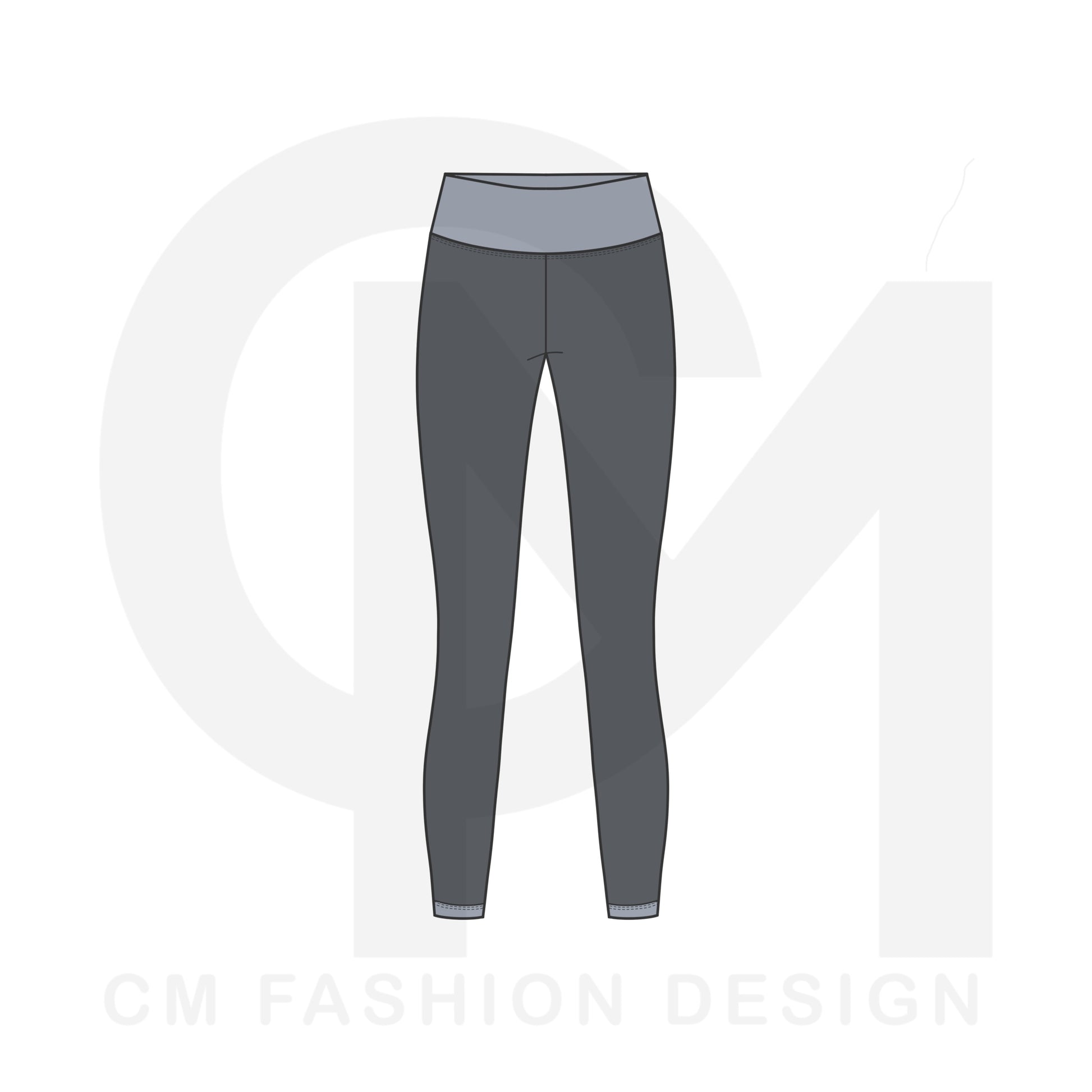Women’s leggings mock-up 