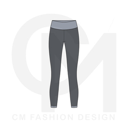 Women’s leggings mock-up 