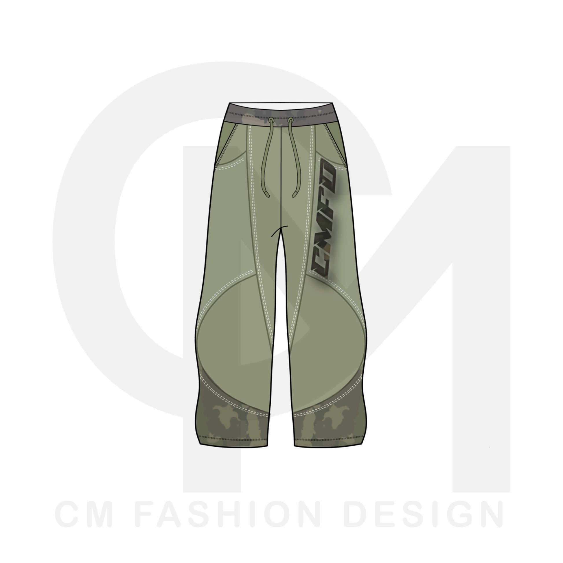 Oversized sweatpants mock-up  