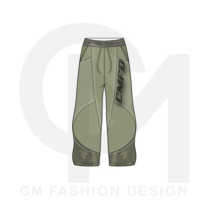 Oversized sweatpants mock-up  