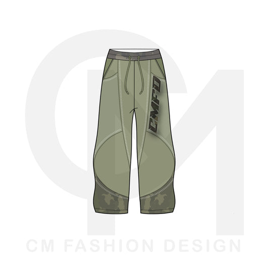 Oversized sweatpants mock-up  