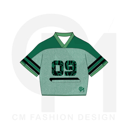 Football jersey clothing mock-up design 