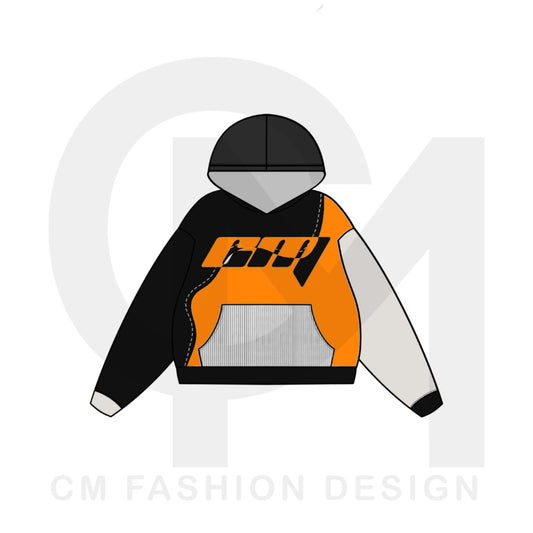 Cropped Hoodie Mock-up