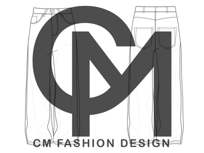 Jeans mock-up 