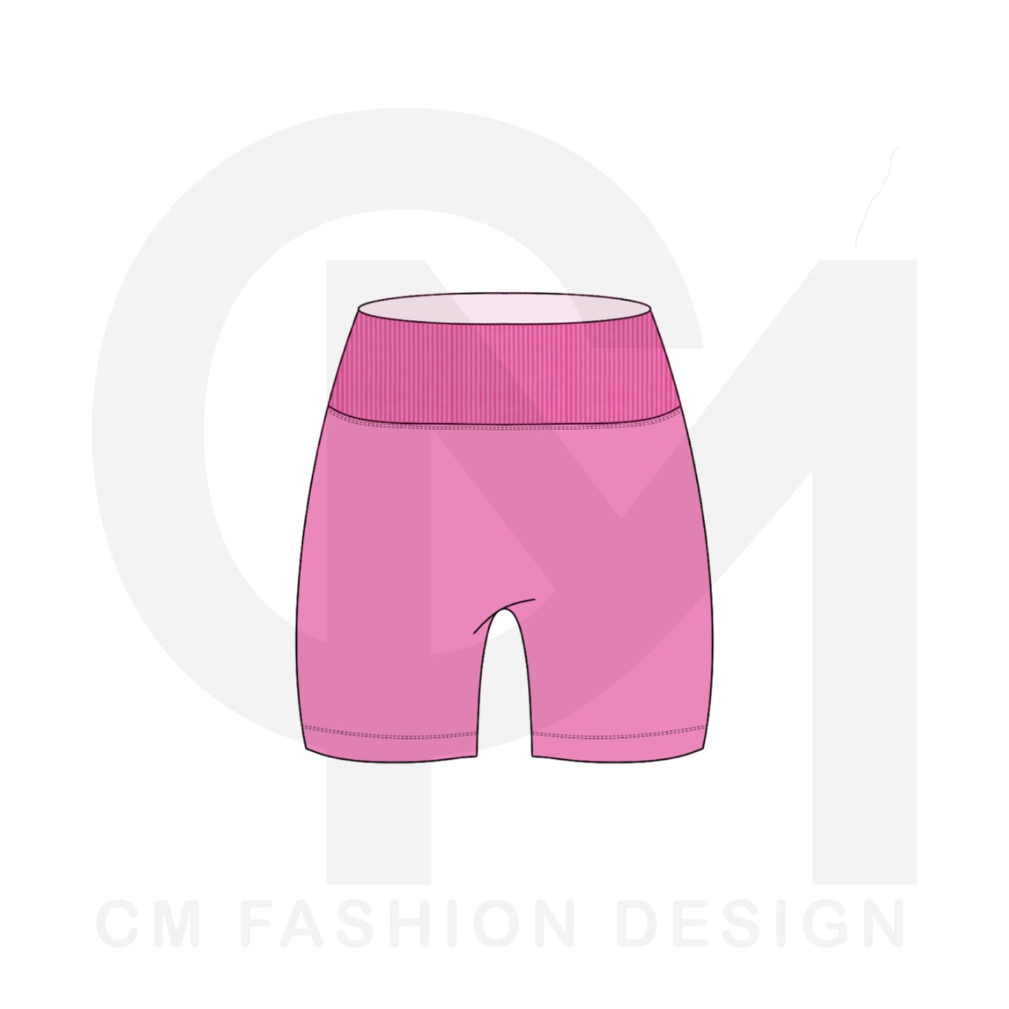 Women’s bike shorts mock-up 