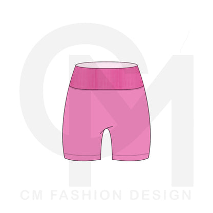 Women’s bike shorts mock-up 
