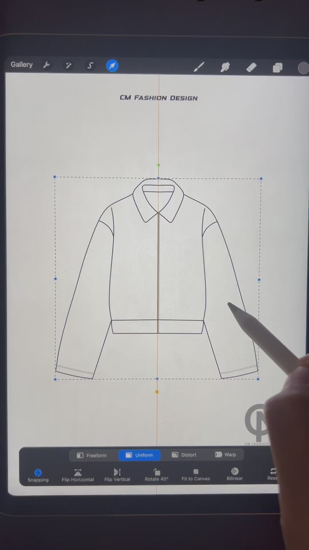 Jacket mock-up tutorial 