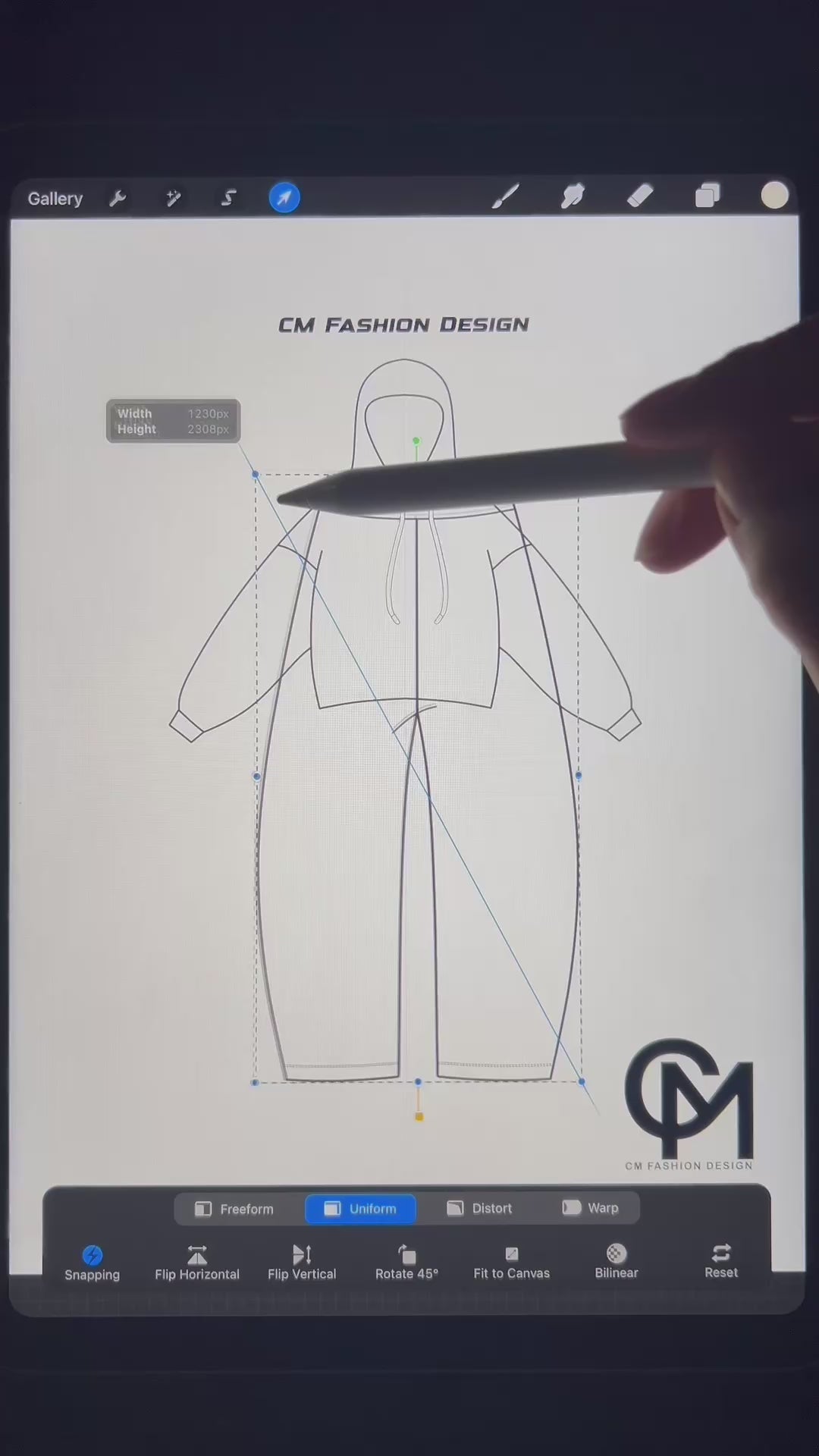 Tracksuit mock-up tutorial 