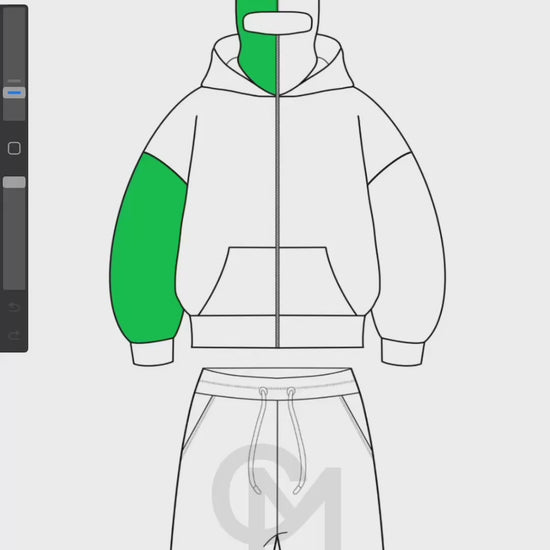 Balaclava tracksuit mock-up tutorial 
