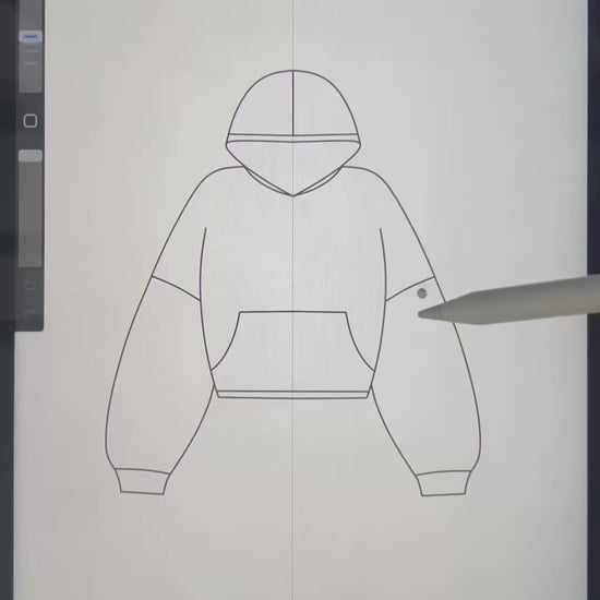 Oversized hoodie mock-up