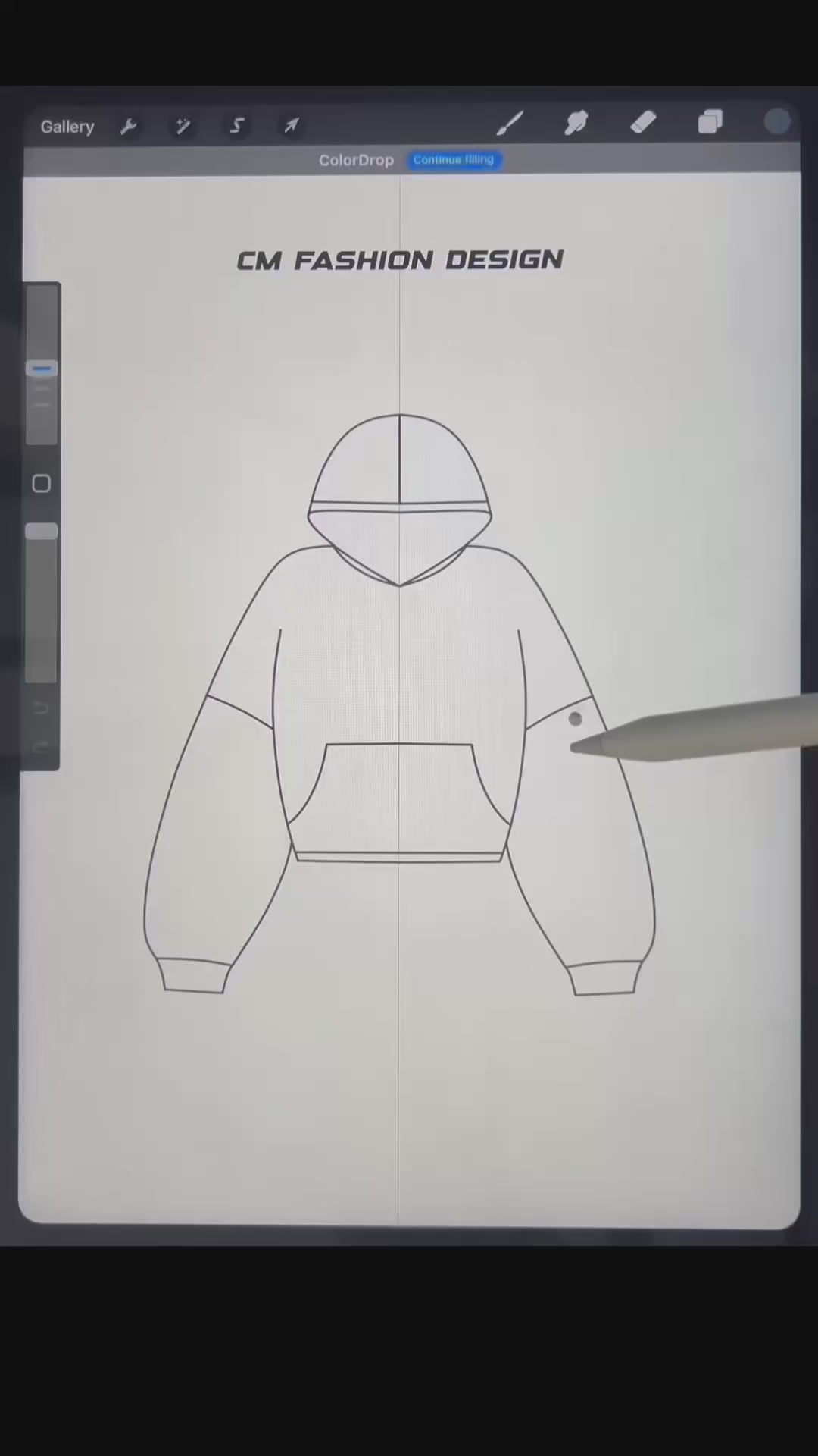 Oversized hoodie mock-up