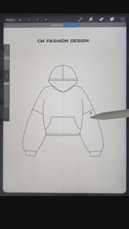 Oversized hoodie mock-up