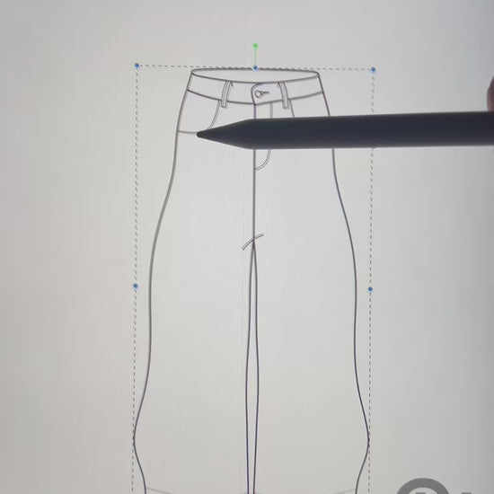 Baggy jeans clothing mock-up tutorial 