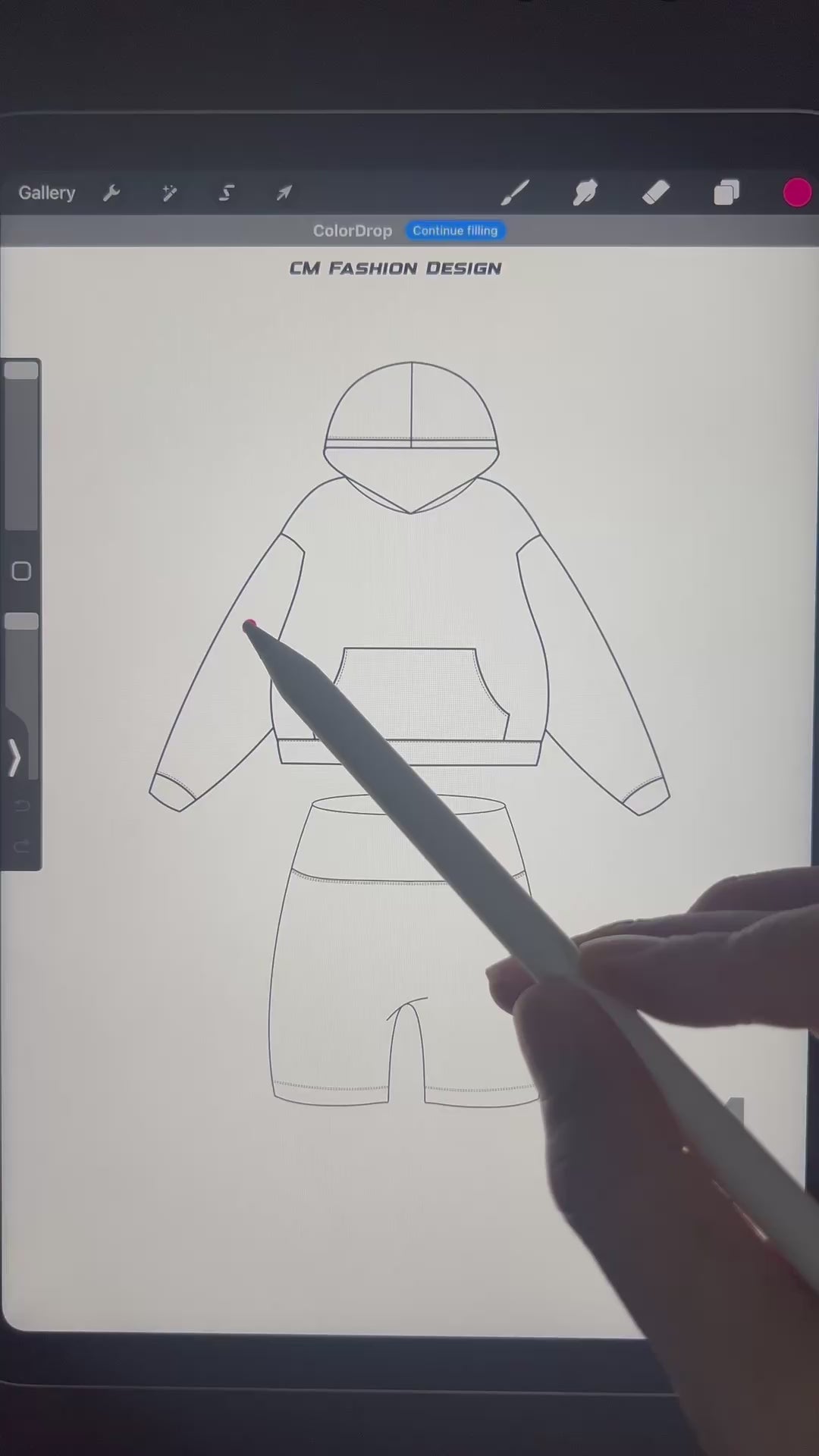 Women’s bike shorts mock-up tutorial 